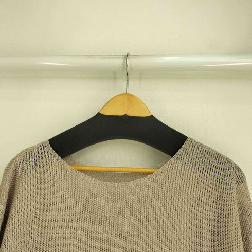 カデュネ CADUNE アクリル混 シアー ボートネックニット レディース JPN:38